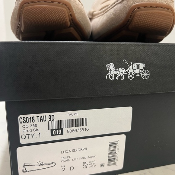 Coach Men's Light Tan Suede Loafers - Picture 6 of 14